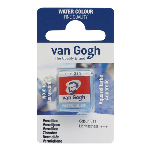 1/2 Pan - Van Gogh Watercolour - Vermilion