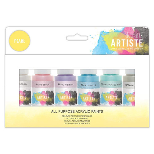 Artiste Acrylic Pack 6 x 2oz - Pearlescent