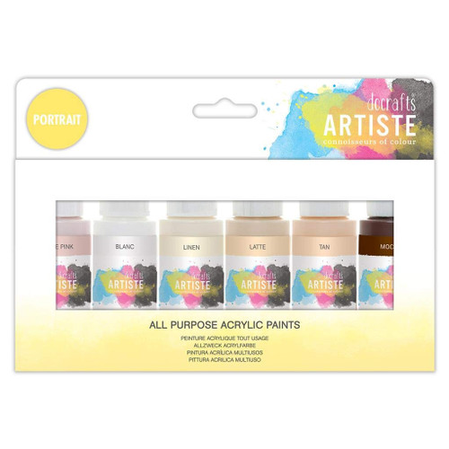 Artiste Acrylic Pack 6 x 2oz - Portrait