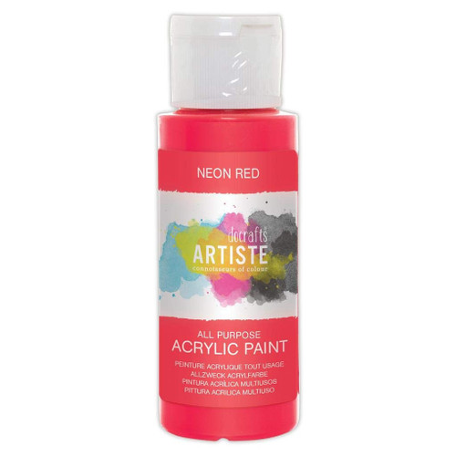 Artiste Acrylic 2Oz - Neon Red