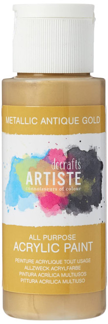 Artiste Acrylic 2Oz Metallic Antique Gold