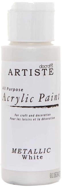 Artiste Acrylic 2Oz Metallic White