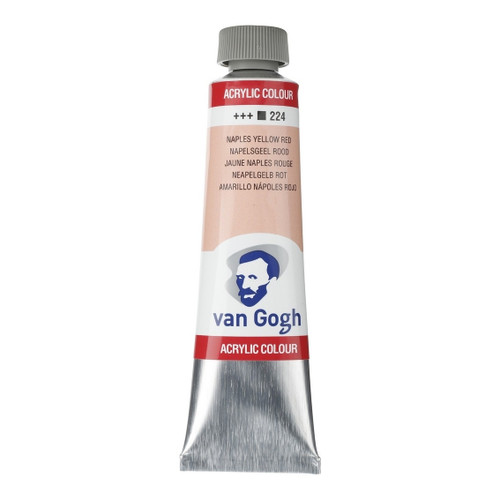 40ml - Van Gogh Acrylic - Naples yellow red