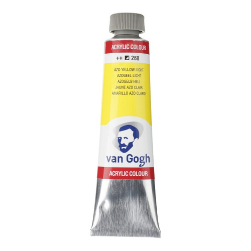 40ml - Van Gogh Acrylic - (Cadm. Equivalent) AZO yellow light