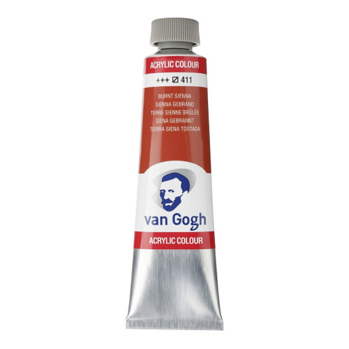 40ml - Van Gogh Acrylic - Burnt sienna