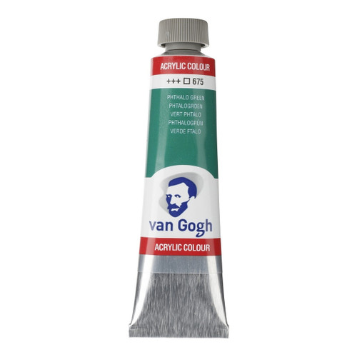 40ml - Van Gogh Acrylic - Phthalo green