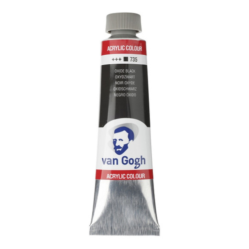 40ml - Van Gogh Acrylic - Oxide black