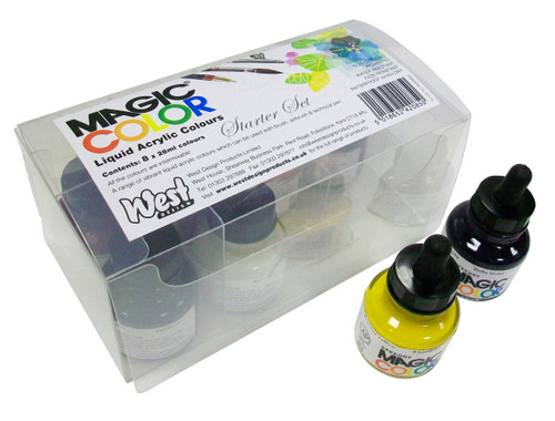 Liquid Acrylic Ink Introductory Set 8 x 28ml bottles