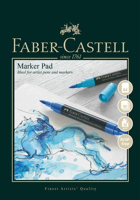 A4 Faber-Castell A&G Marker Pad - Gummed 70gsm 50 Sheets