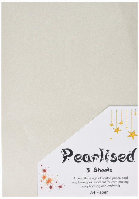 A4 Pearlised Paper 100gsm - Pack of 5 White