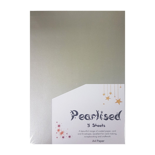 A4 Pearlised Paper 100gsm - Pack of 5 Mercury