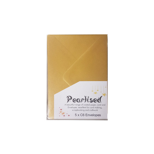 C6 Pearlised Envelopes 100gsm - Pack of 5 Tenne