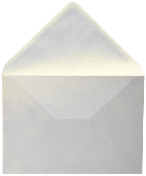 C6 Pearlised Envelopes 100gsm - Pack of 5 Snow White