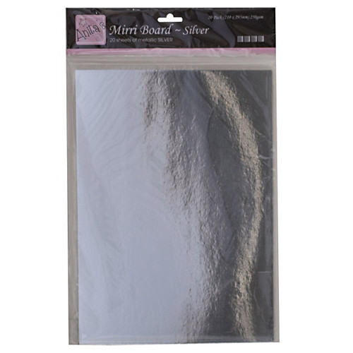 A4 Mirri Board (20pk 250gsm) - Silver