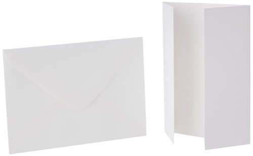 5 x 7 Cards/Envelopes Gate-Fold (10pk 300gsm) - White