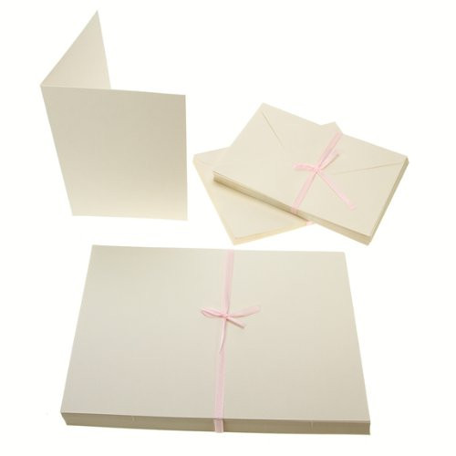 5 x 7 Cards/Envelopes (50pk 300gsm) - Cream