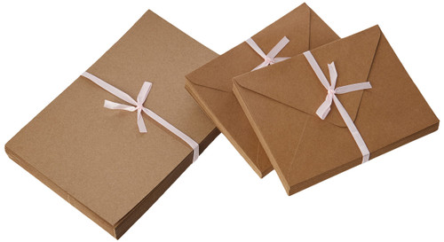 A6 Cards/Envelopes (50pk) - Recycled Kraft