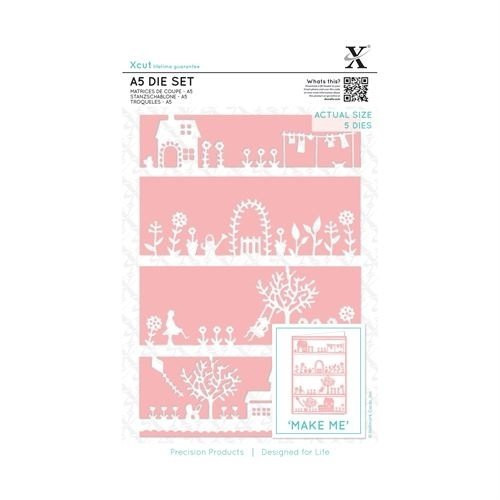 A5 Dies (5pcs) - House & Garden