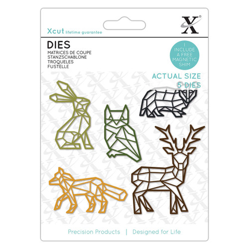 Dies - (5pcs) - Geometric Woodland Animals