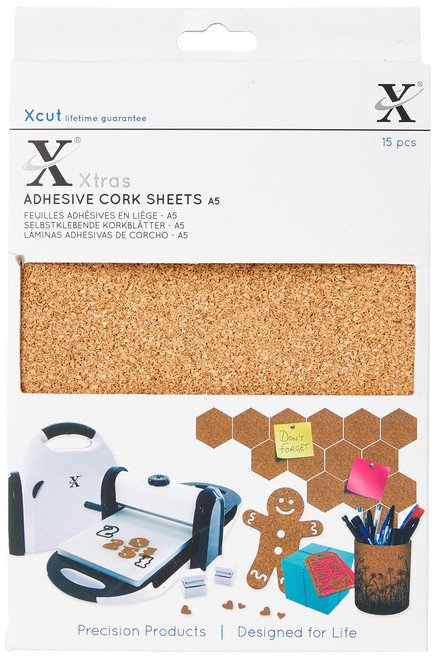 Xcut Xtras A5 Adhesive Cork Sheets (15pcs)