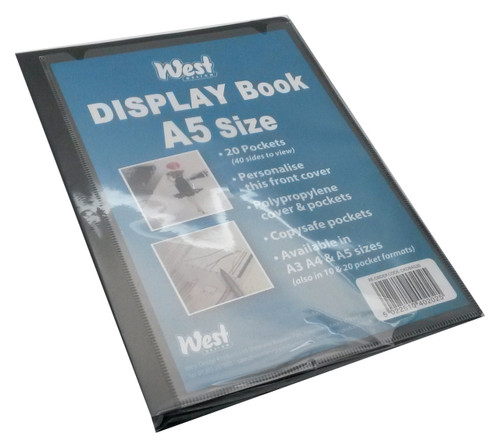 A5 Display Book fixed 20 pockets