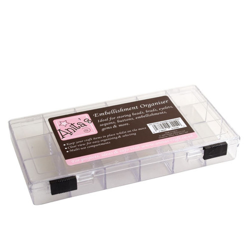 8 x 4 Embellishment Organiser - Clear Plastic