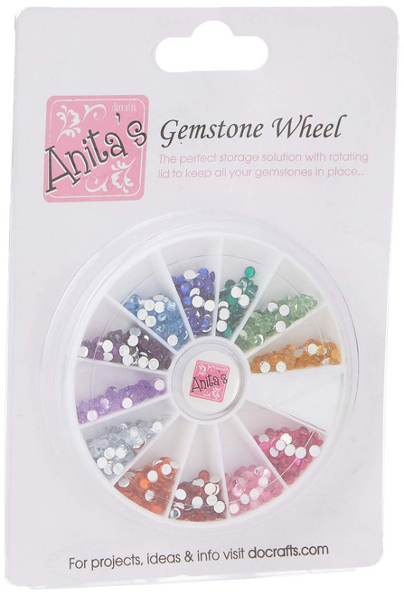 Gemstone Wheel (3mm Gems) - 12 Colours