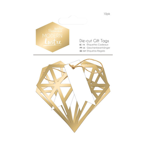 Die-cut Gift Tags (10pk) - Modern Lustre