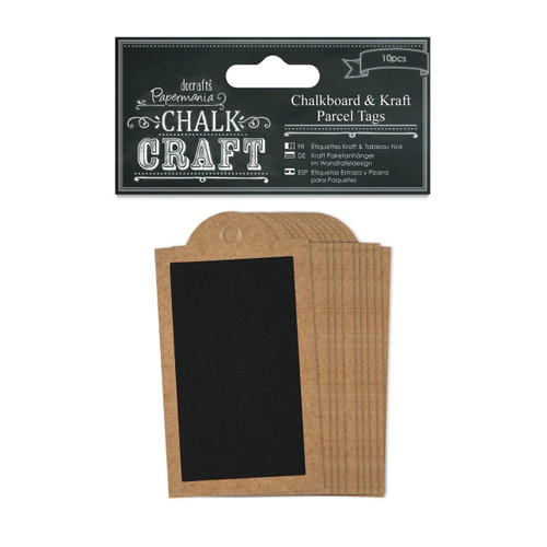 Chalkboard & Kraft Parcel Tags (10pcs)