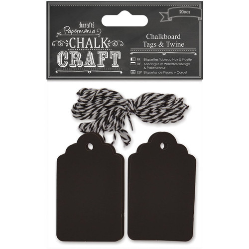 Chalkboard Tags & Twine (20pcs)