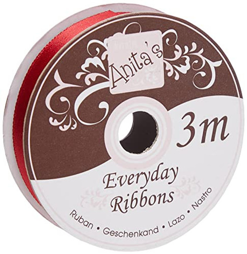 3m Ribbon - Wide Satin - Radiant Red