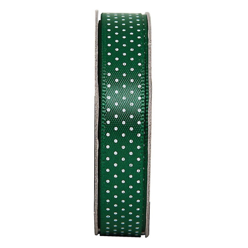 3m Ribbon - Spotted - Evergreen