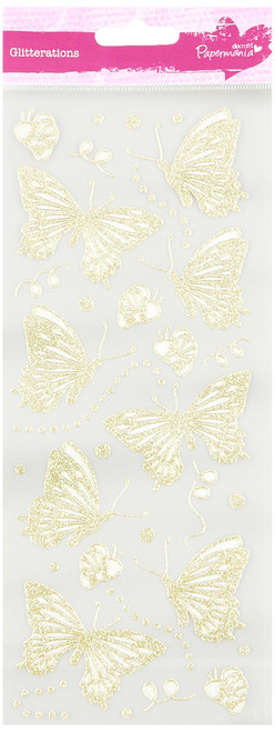 Glitterations - Butterflies - Gold