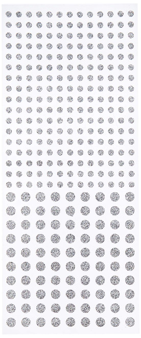 Glitterations Sticker - Dots - Silver