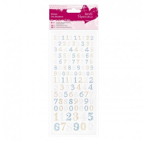 Glitter Dot Stickers - Mixed Numbers