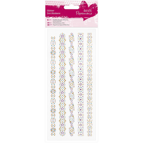 Glitter Dot Stickers - Borders