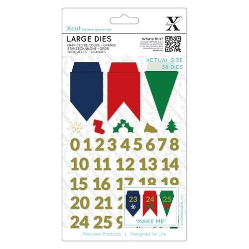 Large Dies - Advent Bunting