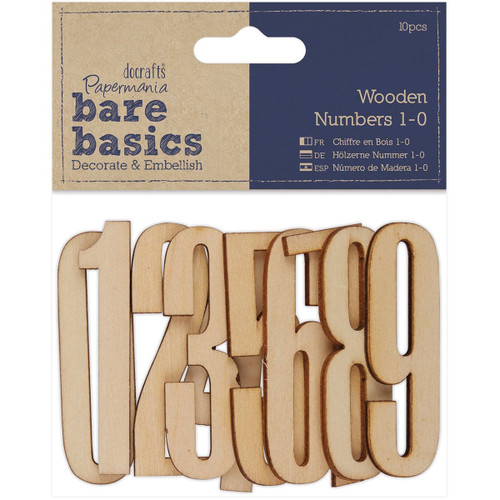 Wooden Numbers 1-0 (10pcs)