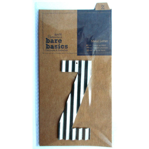 Metal Letters (1pc) - Bare Basics - Z - Silver