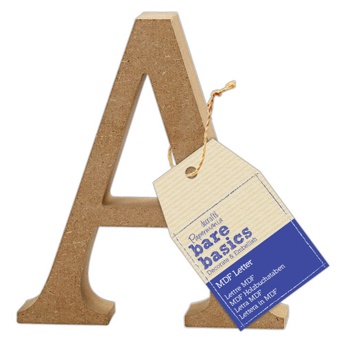 MDF Letter (1pc) - Bare Basics - A