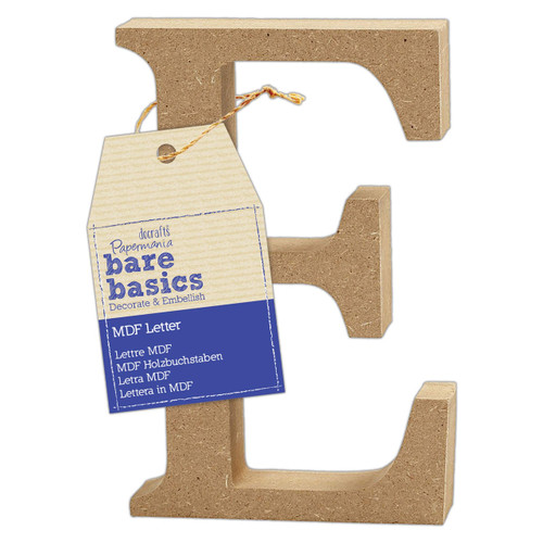 MDF Letter (1pc) - Bare Basics - E