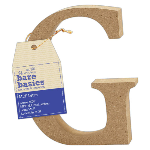 MDF Letter (1pc) - Bare Basics - G