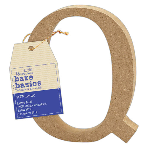 MDF Letter (1pc) - Bare Basics - Q