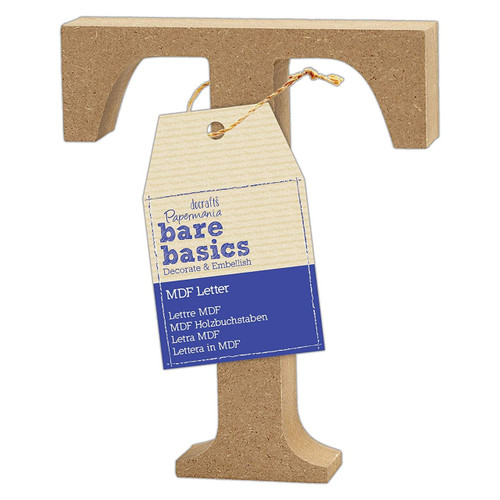 MDF Letter (1pc) - Bare Basics - T