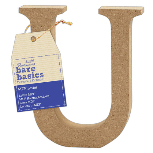 MDF Letter (1pc) - Bare Basics - U