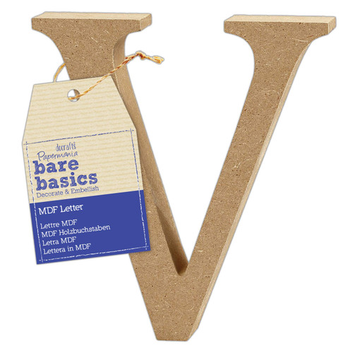 MDF Letter (1pc) - Bare Basics - V