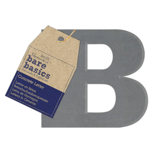 Concrete Letter (1pc) - Bare Basics - B