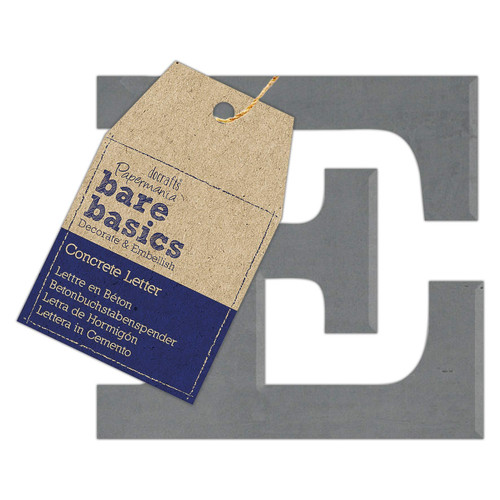 Concrete Letter (1pc) - Bare Basics - E