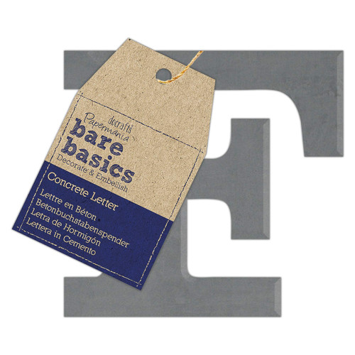 Concrete Letter (1pc) - Bare Basics - F