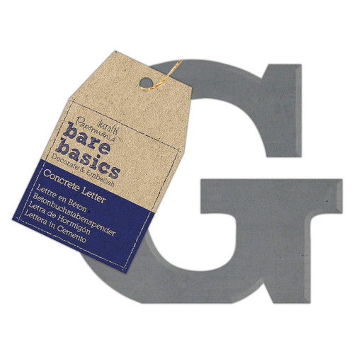 Concrete Letter (1pc) - Bare Basics - G